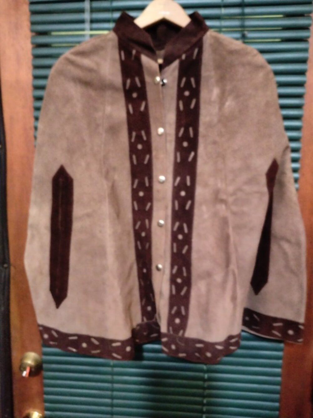 Vintage Suede Cape